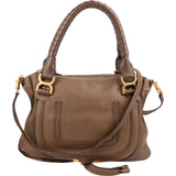 Chloé Grained Leather Marcie Shoulder Bag
