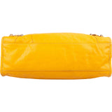 Balenciaga Yellow Leather Classic City Handbag