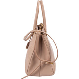 Prada Pink Saffiano Lux Leather Galleria Handbag