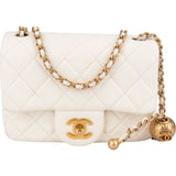 Chanel Quilted Lambskin Mini Rectangular Single Flap Adjustable Crossbody Bag - vintageandkickz