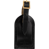Louis Vuitton Noir Leather Luggage Tag