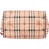 Burberry Nova-Check Monogram Haymarket Hobo Shoulder Bag
