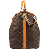 Louis Vuitton Monogram Canvas Keepall 60 Bandoulière Travel Bag