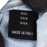 Chanel Striped Emblem CC Silk Tie Krawatte