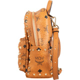MCM Monogram Visetos Stark Studded Mini Backpack