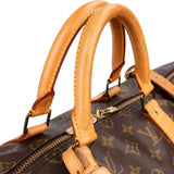 Louis Vuitton Monogram Canvas Keepall 50 Bandoulière Travel Bag