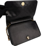 Chanel Quilted Lambskin Medium 24K Gold Single Flap Shoulder Bag