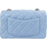 Chanel Quilted Lambskin Mini Rectangular Single Flap Crossbody Bag