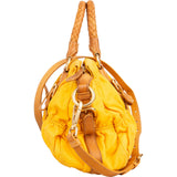 Prada Tessuto Gaufre Woven Handle Satchel Handbag