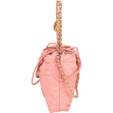 Chanel 22 Caviar Leather Small Drawstring Bag Handbag