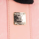 MCM Monogram Visetos Liz Pink Reversible Shopper Tote Shoulder Bag