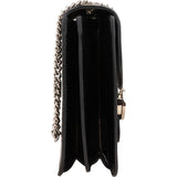 Gucci Patent Leather Interlocking G Shoulder Bag