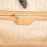 Louis Vuitton Monogram Damier Azur Canvas Neverfull MM Shoulder Bag