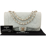 Chanel Quilted Lambskin Single Flap Crossbody Bag