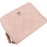 Chanel Quilted Caviar Leather Zipped Small Wallet
