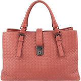 Bottega Veneta Intrecciato Leather Roma Tote Handbag
