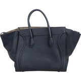 Céline Drummed Calfskin Phantom Handbag