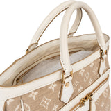 Louis Vuitton Monogram Denim Sabbia Cabas MM Handbag