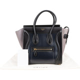 Céline Tricolor Smooth & Box Stitched Calfskin Luggage Handbag