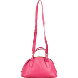 Miu Miu Pink Madras Leather Top Handle Bauletto Dome Handbag