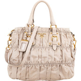 Prada Beige Tessuto Gaufre Tote Handbag