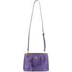 Prada Purple Saffiano Leather Galleria Handbag - vintageandkickz