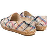 Chanel Multicolor Black Tweed CC Espadrilles Shoes (37)