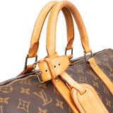 Louis Vuitton Monogram Canvas Keepall 50 Travel Bag