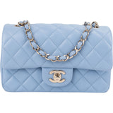 Chanel Quilted Lambskin Mini Rectangular Single Flap Crossbody Bag