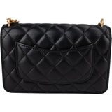 Chanel Quilted Lambskin Camellia Wallet On Chain Crossbody Bag