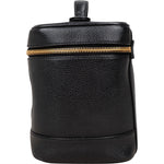 Chanel Caviar Leather Vanity Case Handbag - vintageandkickz