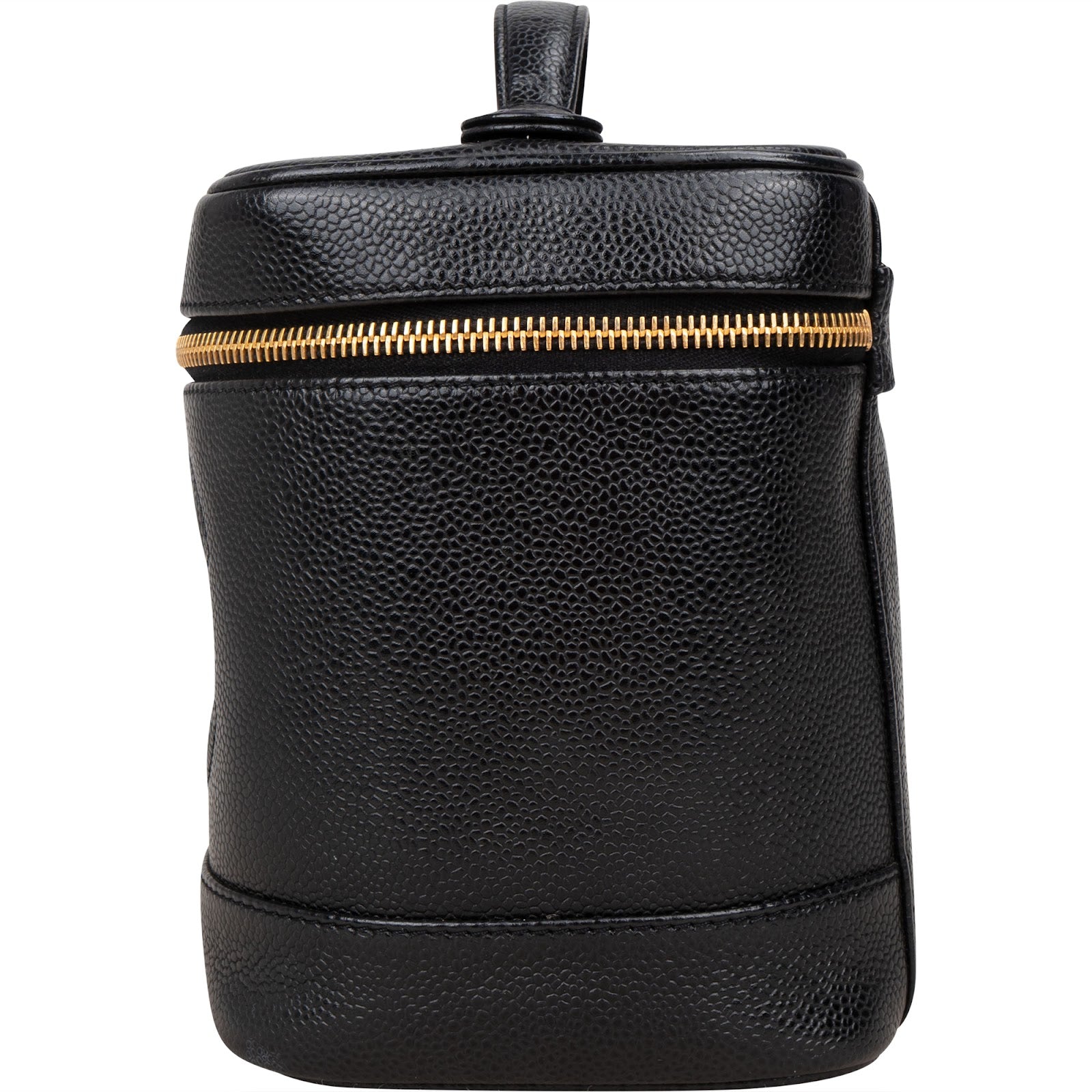 Chanel Caviar Leather Vanity Case Handbag - vintageandkickz