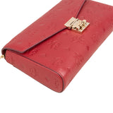 MCM Visetos Monogram Embossed Leather Millie Flap Crossbody Bag