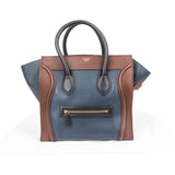Céline Tricolor Leather Luggage Handbag