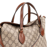 Gucci Monogram GG Supreme Canvas Linea A Foldover Tote Handbag