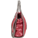 Stella McCartney Metallic Shaggy Small Falabella Fold Over Tote Crossbody Handbag