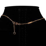 Van Cleef & Arpels Au750 Red Gold Carnelian Mini Alhambra Pendant Necklace