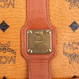 MCM Monogram Visetos Half Moon Saddle Crossbody Bag