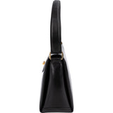 Gucci Black Leather Vintage G Turnlock Flap Handbag