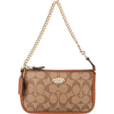 Coach Monogram Signature Canvas Chain Pochette Accessoires Handbag