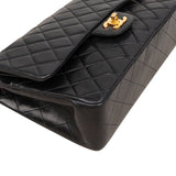 Chanel Quilted Lambskin Medium 24K Gold Double Flap Shoulder Bag