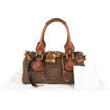Chloé Woven Cotton Paddington Satchel Handbag
