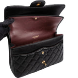 Chanel Quilted Lambskin Jumbo Double Flap Crossbody Bag