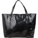 Gucci Microguccissima Monogram Patent Leather Large Tote Shoulder Bag