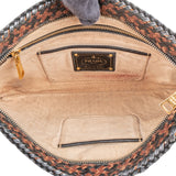 Prada Limited India Woven Leather Large Clutch Bag