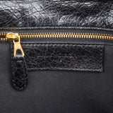 Balenciaga Black Leather City Clutch Bag