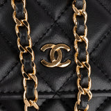 Chanel Quilted Lambskin Wallet on Chain Crossbody Bag