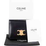 Celine Black Leather Triomphe Wallet