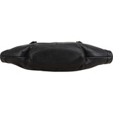 Alexander McQueen Black Leather De Manta Lip Clutch