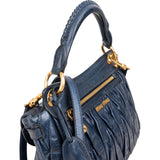 Miu Miu Vitello Quilted Leather Small City Handbag